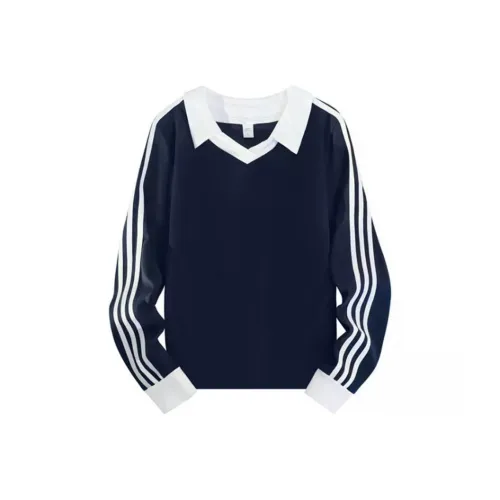 XDFM Темно-синий синий женский свитшот