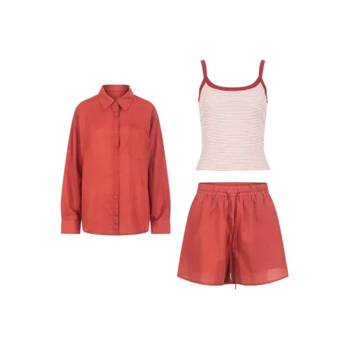 NANING9 Красный Женские Комплекты с юбкой