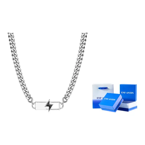 ENFANTIN Титановая сталь Ожерелье Серебряное Унисекс