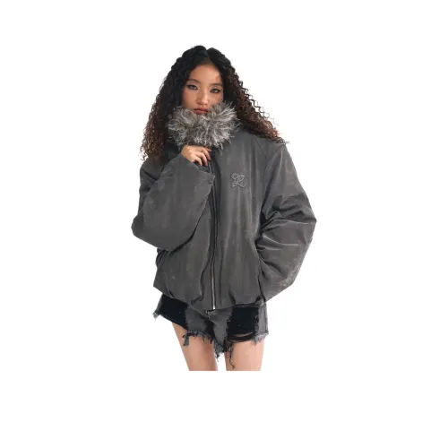 TOOOLAZY Куртки и Пальто Женские Серые