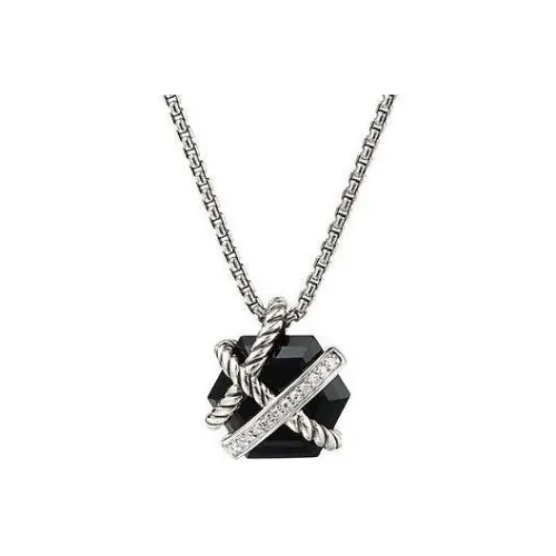 David Yurman Серебряные с Ониксом Ожерелья Women's Silver