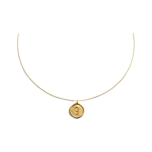 Monica Vinader Серебряные ожерелья с покрытием из 18К золота женские золотые