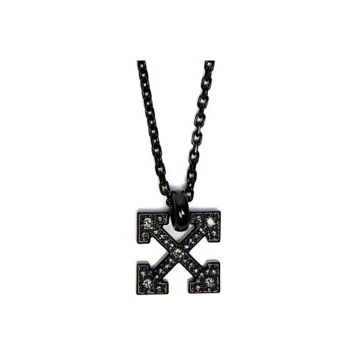 Off Белый Metal Necklaces Черный мужской