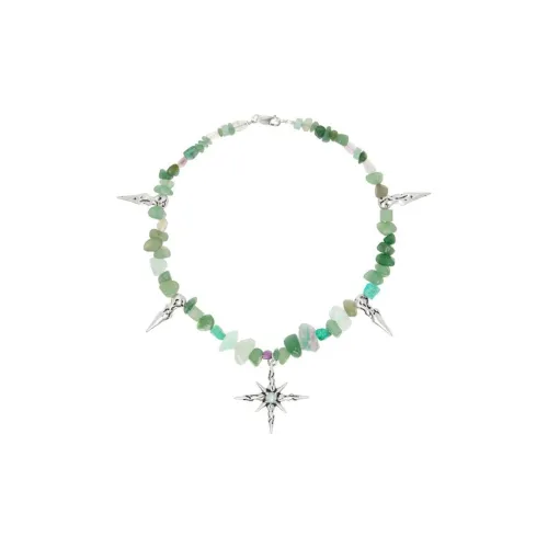 Misbhv Латунь Опал Амазонит Фосфорит Ожерелья Мужской Зеленый