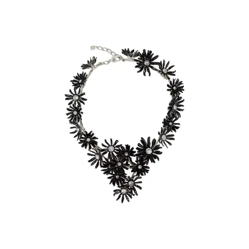 GIVENCHY Латунь Кристалл Эмаль Металл Кристалл Swarovski Ожерелья Женские Черный