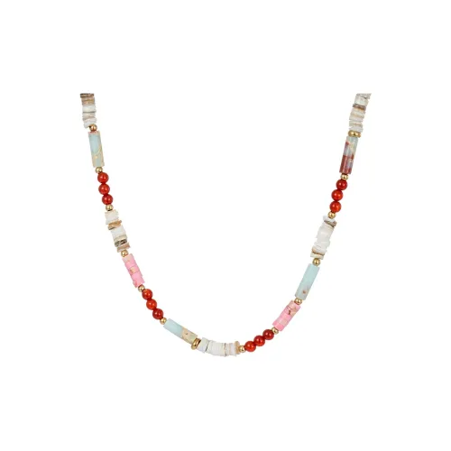 Dujue Каменный Оболочка Ожерелья Женские