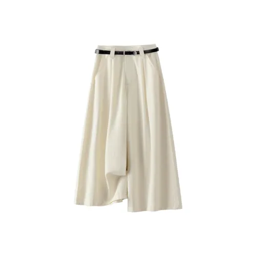 LUYOUYE Сырный белый Женские Повседневные Брюки