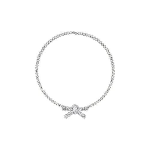 YVMIN 18K Gold-Plated Copper Synthetic Cubic Zirconia Cubic Zirconia Стразы Ожерелье Женское