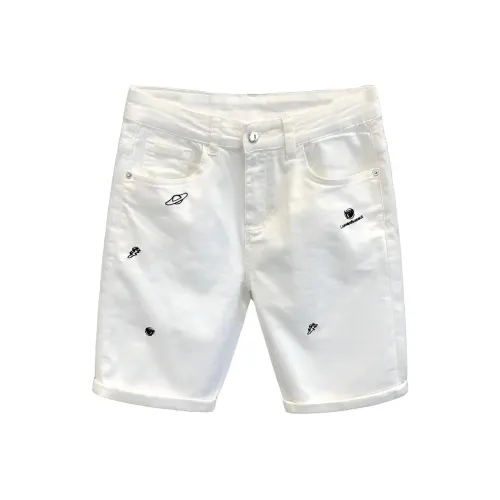 ZMHT Белые унисекс джинсовые шорты