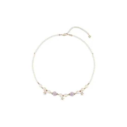 AJIDOU Жемчужный+Искусственный кристалл+Искусственная жемчужина Ожерелья Женские