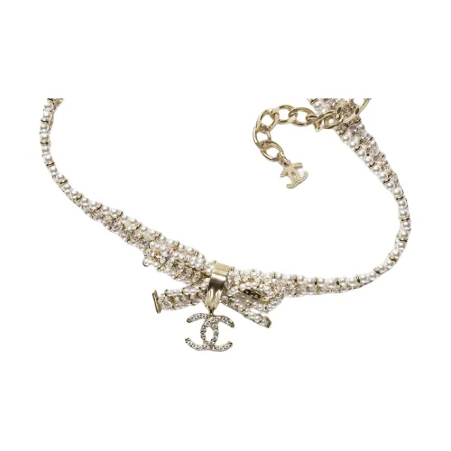 CHANEL Ожерелья Белый Женские