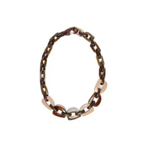 MaxMara Ожерелья из органического стекла Женские Коричневый