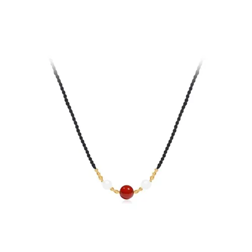 ROGA Плетеные веревочные ожерелья унисекс