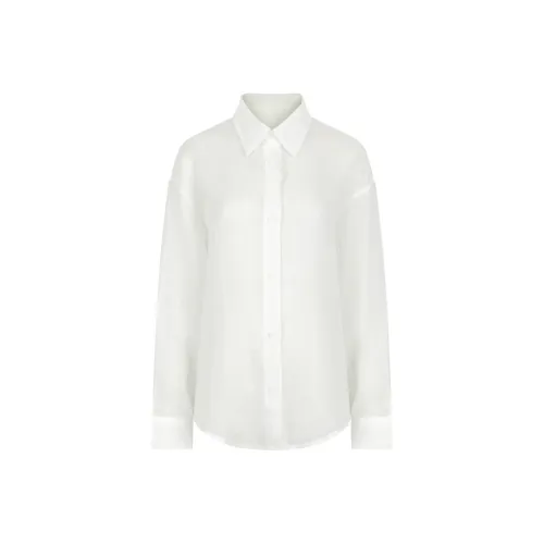 NANING9 Белые Женские Рубашки