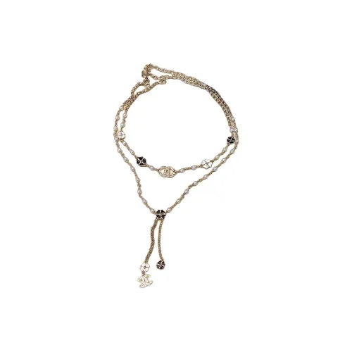 CHANEL 25P Spring Summer Metal Necklaces Женские Золотой