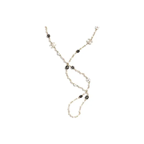 CHANEL 25P Spring Summer Metal Necklaces Женские Золотой