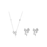 Звездный свет Арочное Ожерелье + Серьги-гвоздики Набор