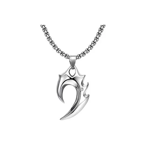 LuluCanaan Титановые стальные ожерелья для мужчин