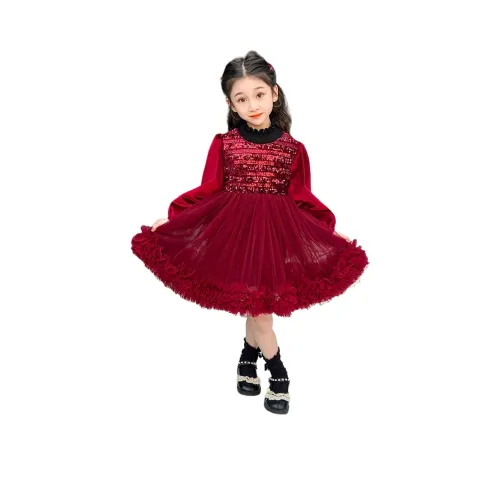 Lanza Платье Красное для детей 3-7 лет