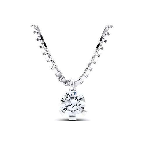 Pandora Серебряный LAB Grown Бриллиантовые ожерелья Женское Серебро