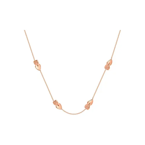NATURALLYJOJO Титановые стальные ожерелья женские розовое золото золото