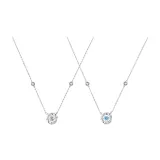 Белое + Синее ожерелье (1 пара)