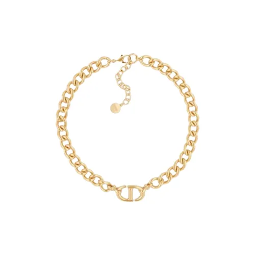 DIOR Classic CD Necklace Series Metal Necklaces Женские