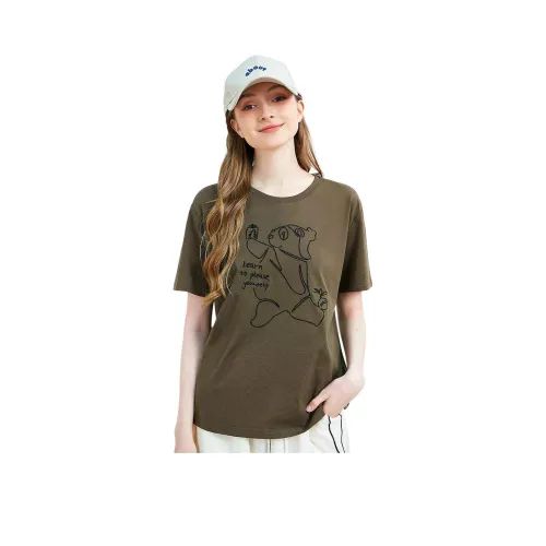 MUGUOGUOMU Комплект с короткими рукавами T-рубашка Женская