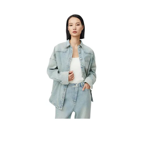 XUANZHIWU Denim Jacket Women's Blue