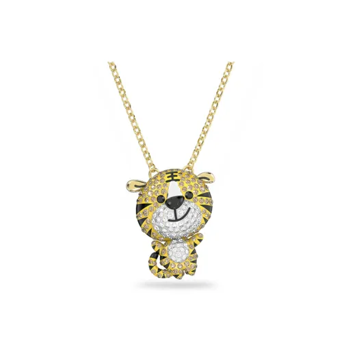 Swarovski Zodiac Tiger Элемент Swarovski Ожерелья Женские Золото