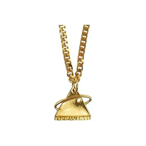 Off Белый Brass Necklaces Золотой Женские