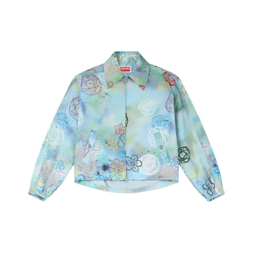 KENZO Светло-синие Женские Куртки