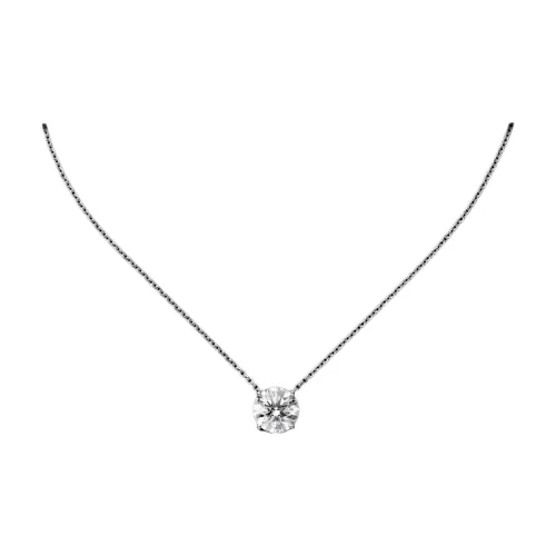 Cartier Ромб Платиновые ожерелья Унисекс Серебряный