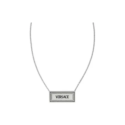 VERSACE Металлические ожерелья Мужской Серебряный