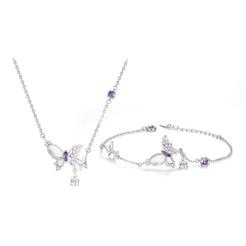 NAME.S Сплав Ожерелья Женские Фиолетовый Коробка