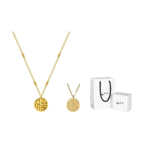 SHEEHHYY Титановая сталь Ожерелье Женское