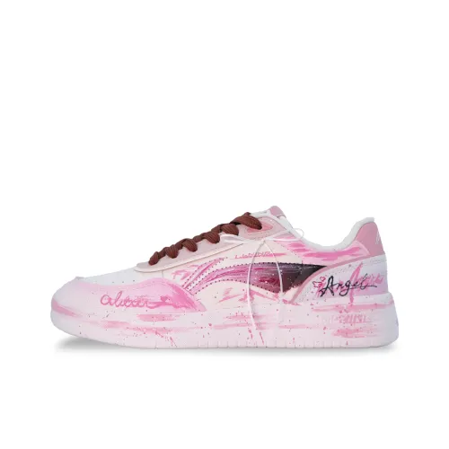 Подкладка Su Легкий Скейтборд Кроссовки Женские Вишневый Цветок Розовый