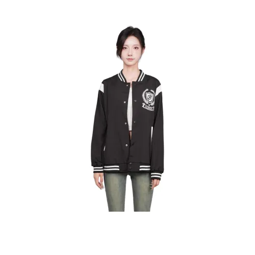 ASW ONLINE Бейсбольная куртка Женская Черная