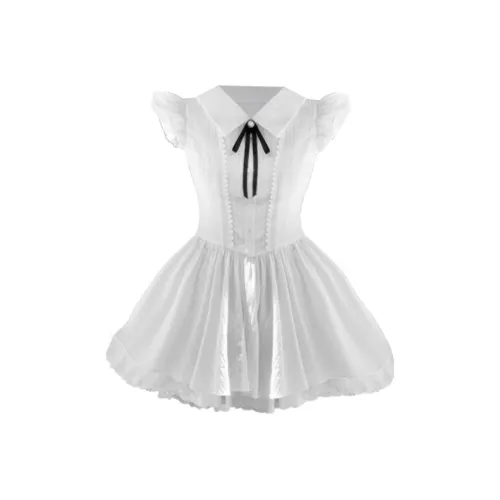 SEAR OFFICIAL Белые Женские Платья без рукавов