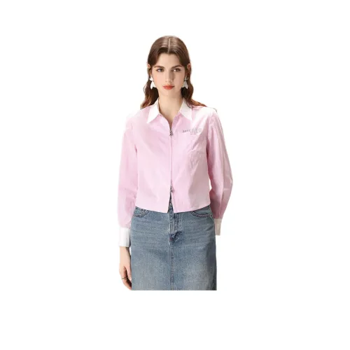 FENHONGMALI Розовые Женские Рубашки