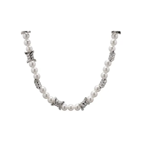 KING OF BLING Сплав Искусственная жемчужина Ожерелья Унисекс