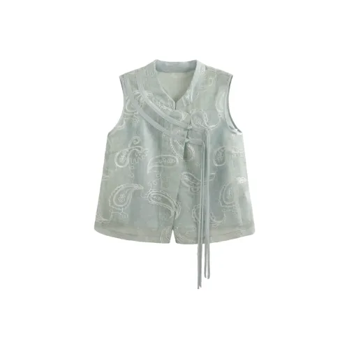 Miss Chipmunk Циановый Женские Жилеты