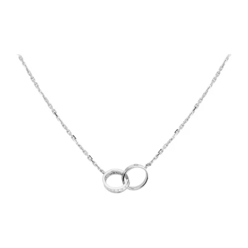 Cartier Колье LOVE, Бриллианты Белое Золото, Бриллианты