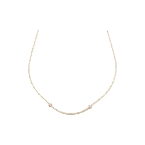 TIFFANY CO. T 18К Розовое золото Ромб 0,10 карата Ожерелье унисекс