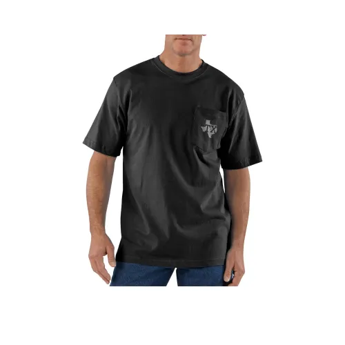 Carhartt 105619 Relaxed Fit Тяжелая Короткая Рукав Т-Рубашка Унисекс