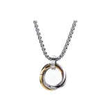 Мобиус трехкольцевое ожерелье в золоте