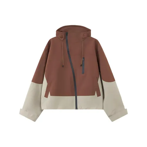 Aoaifu Дышащая Ветрозащитная Устойчивая к Износу Ветровка Женская