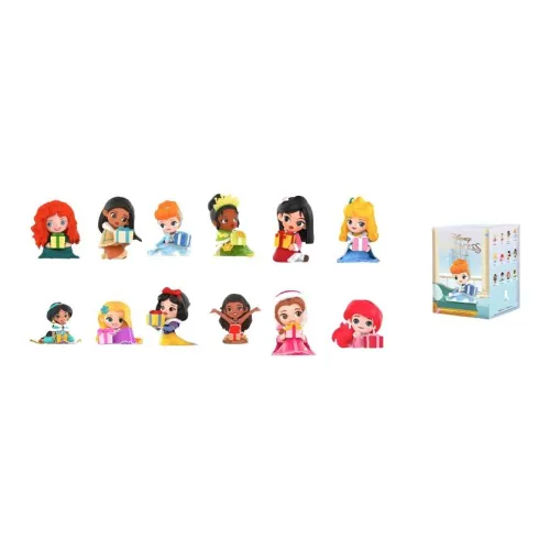 POP MART Диснеевские персонажи Принцесса Теплая зима Коллекция Слепые коробки Один Mystery Коробка Целая коробка 12 шт