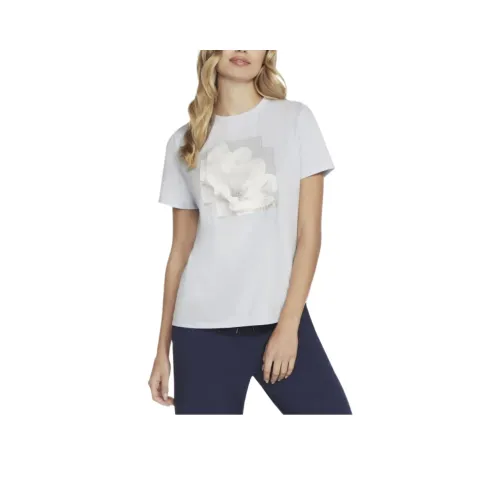 Skechers Обычный T Рубашка Женские Halogen Синий BLSL