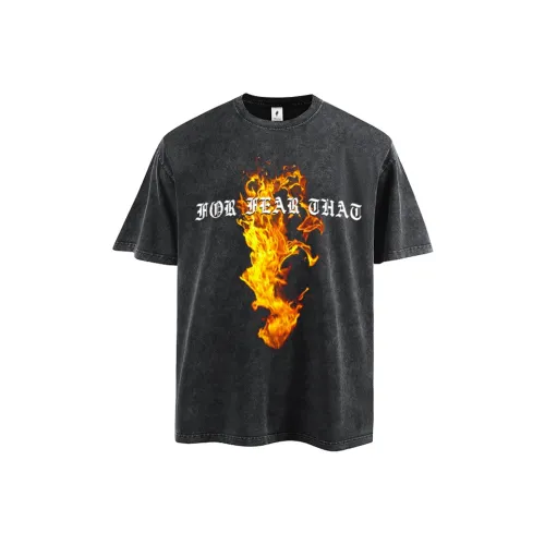 FOR FEAR THAT Короткие рукавы T-рубашки Унисекс